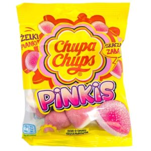 Chupa Chups Import Pinkis Gummies Fruit Juice Peg Bag 90g 15ct